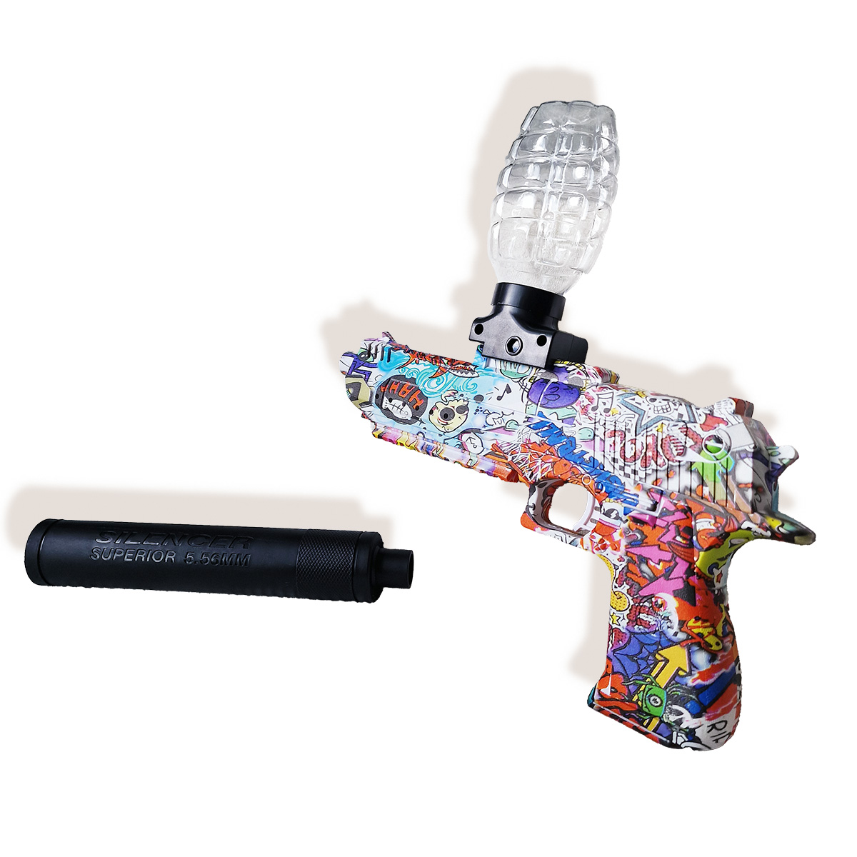 Desert Eagle gelinis pistoletas su nuimamu duslintuvu