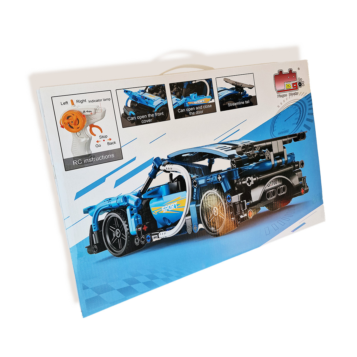 Lenktynis automobilis su RC bangomis